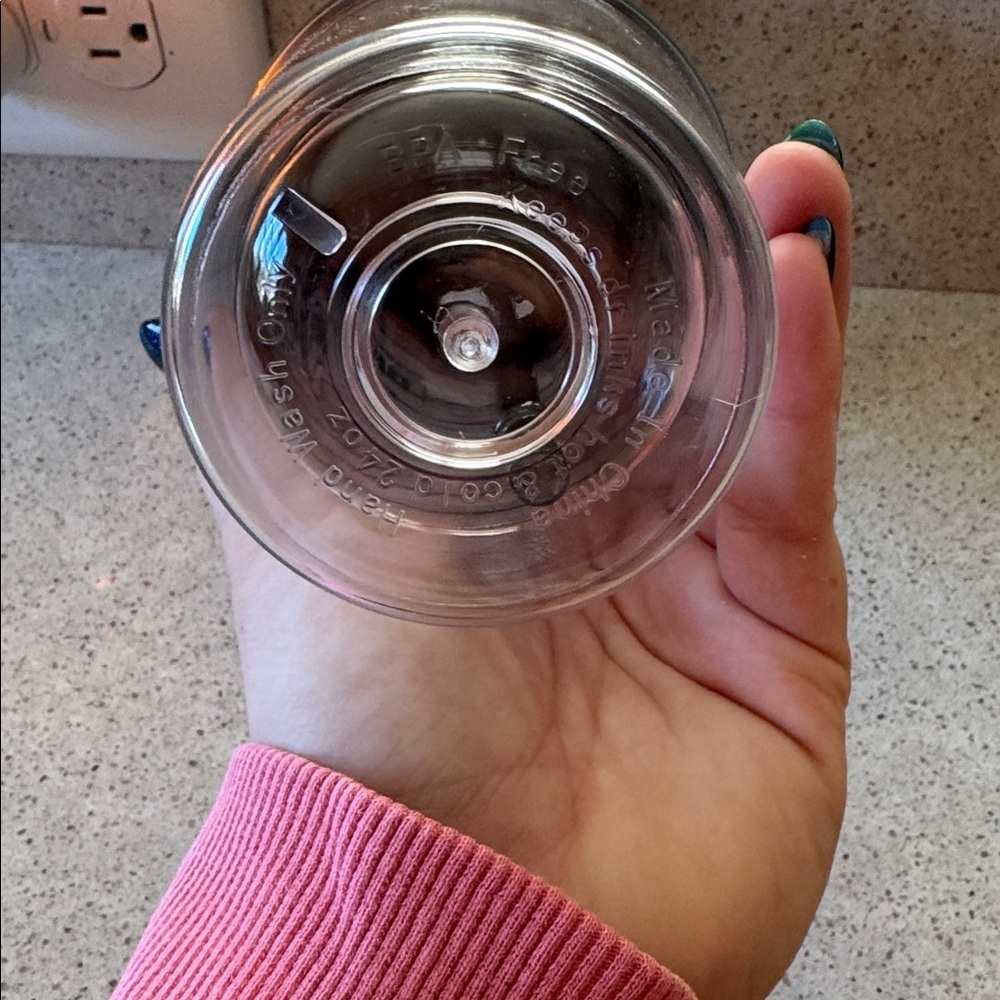 24oz Dick’s House of Sports Like New Clear Tumbler with Lid and Straw - Picture 5 of 5